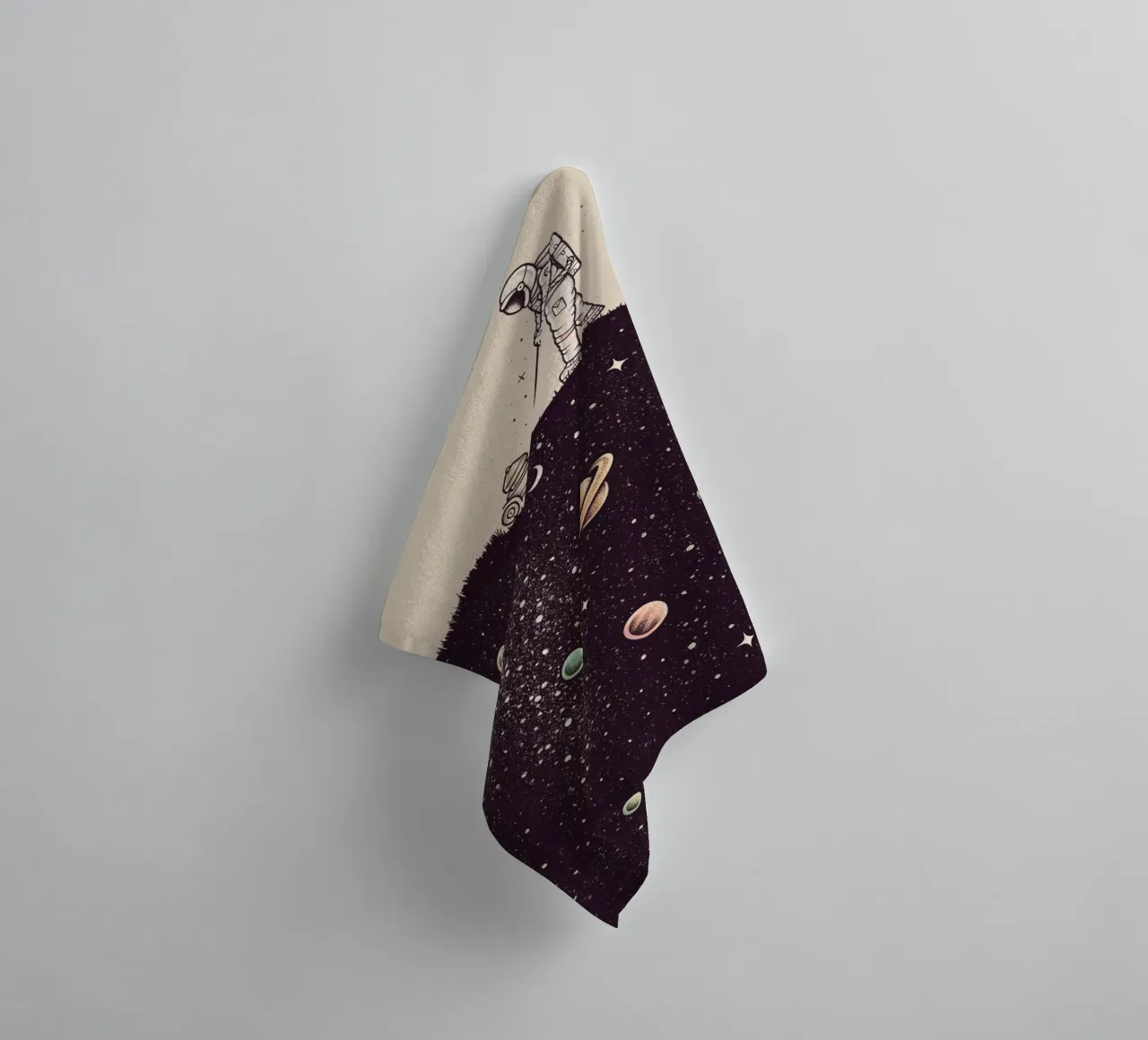 Enkel Dika - Space Cut asciugamano da bagno da The Artcircle