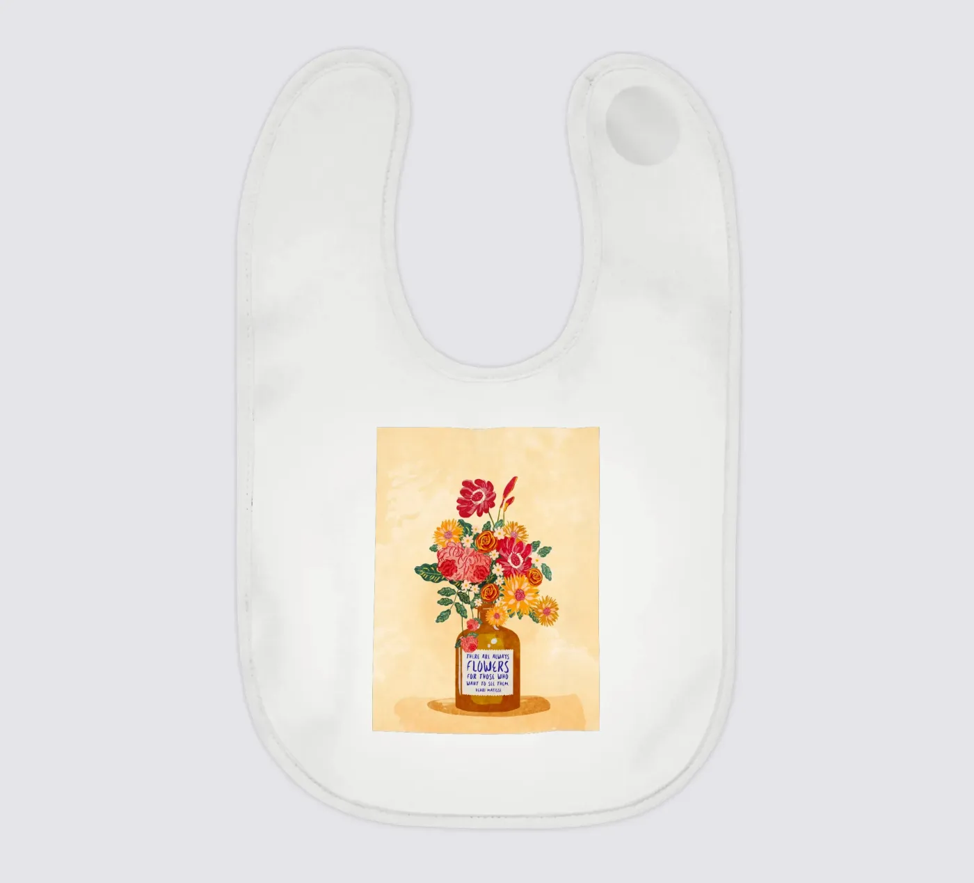 Immer Blumen Babylätzchen von Illustration Raissa Oltmanns