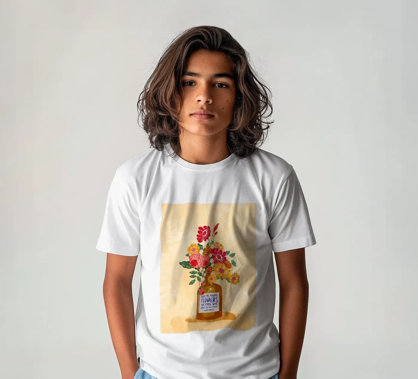 Immer Blumen Kinder T-Shirt von Illustration Raissa Oltmanns