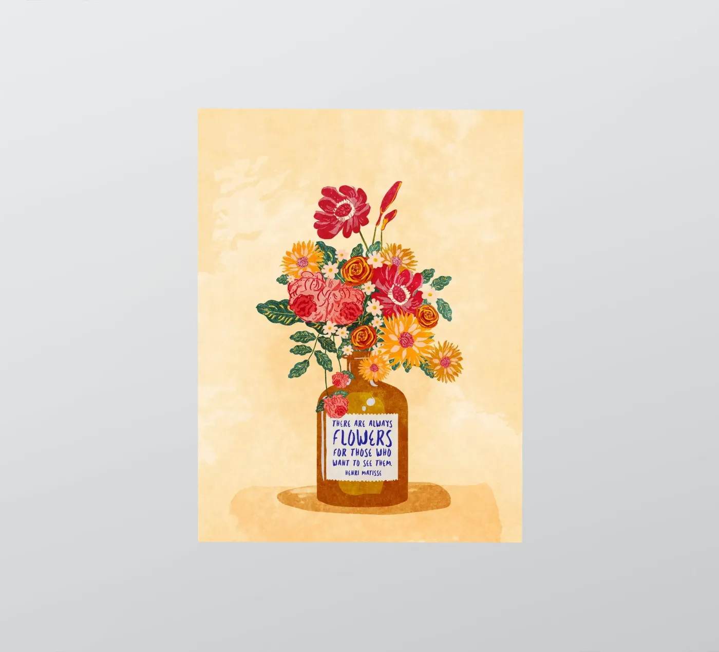 Immer Blumen Sticker von Illustration Raissa Oltmanns