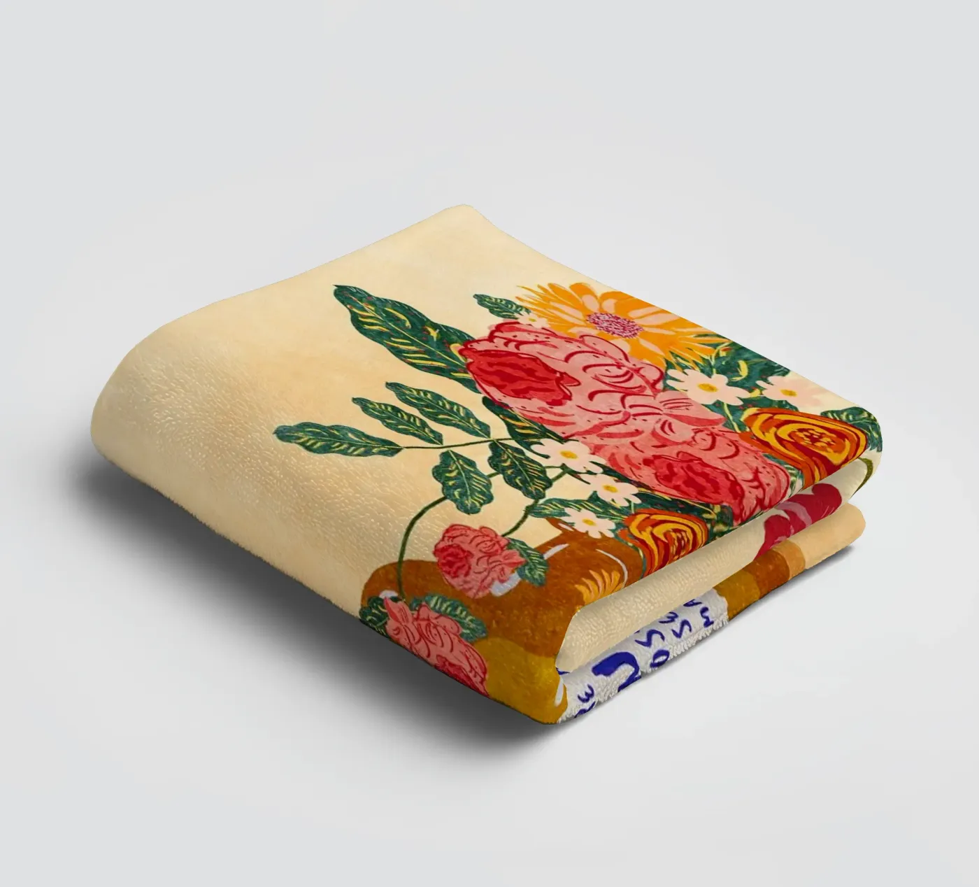 Immer Blumen Handtuch von Illustration Raissa Oltmanns