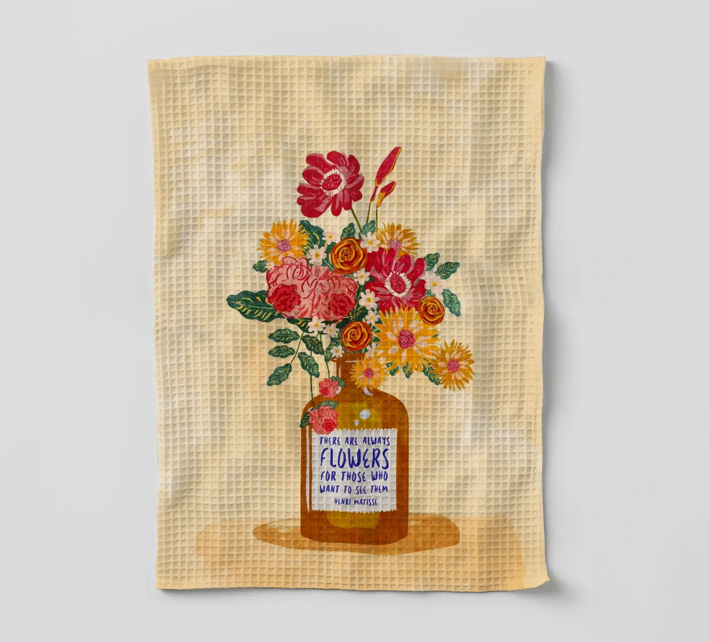 Immer Blumen Geschirrtuch von Illustration Raissa Oltmanns