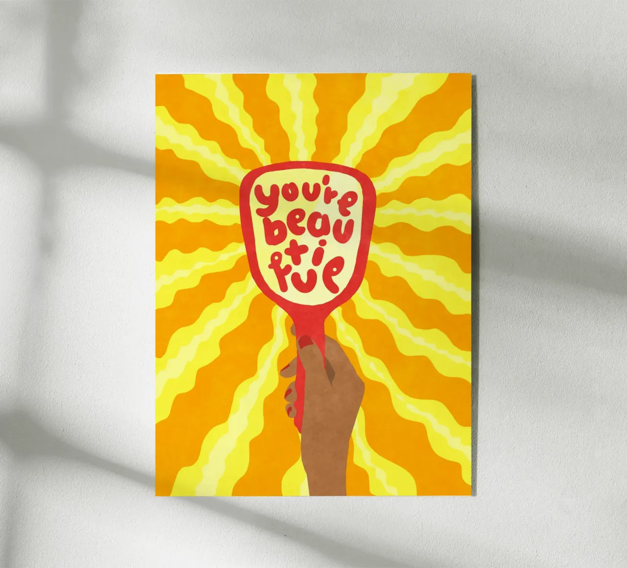 You're beautiful plexiglass da Illustration Raissa Oltmanns