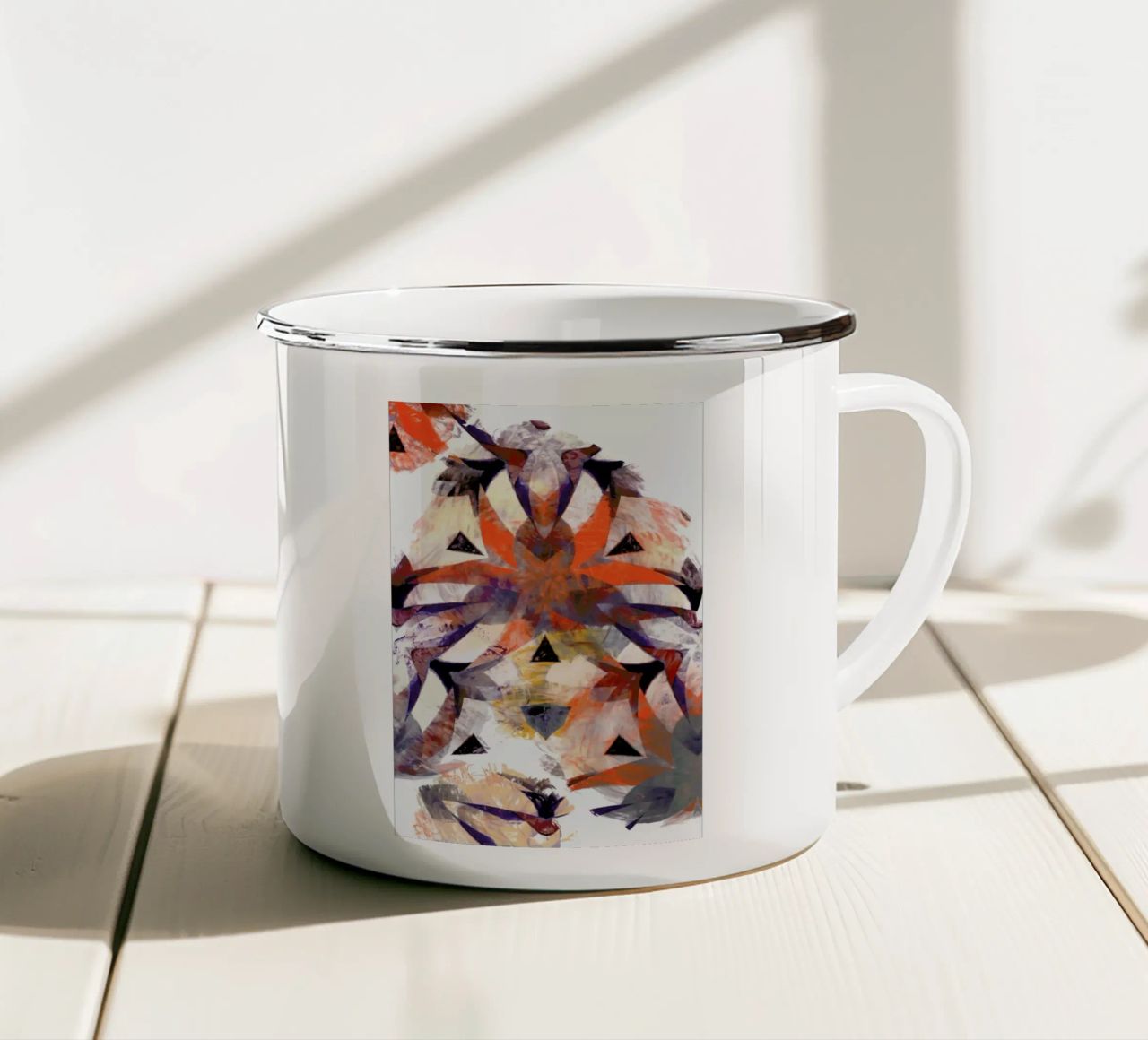 Abstract Sketch 4 tazza in smalto da In Full Color