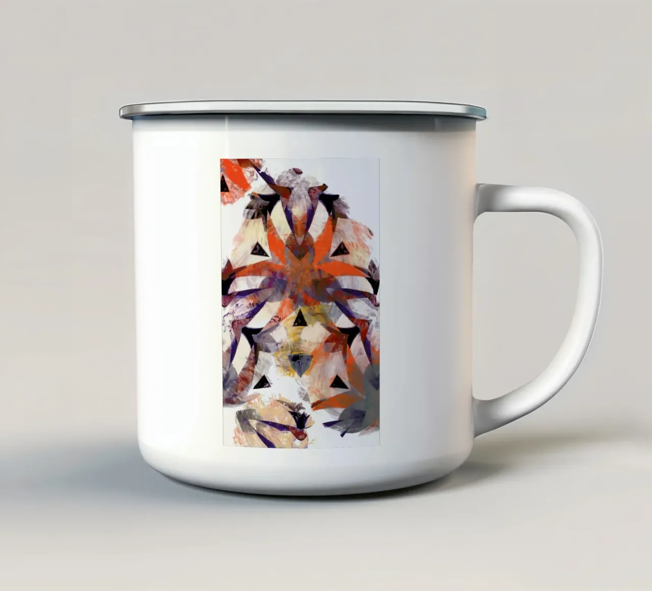 Abstract Sketch 4 taza de esmalte de In Full Color