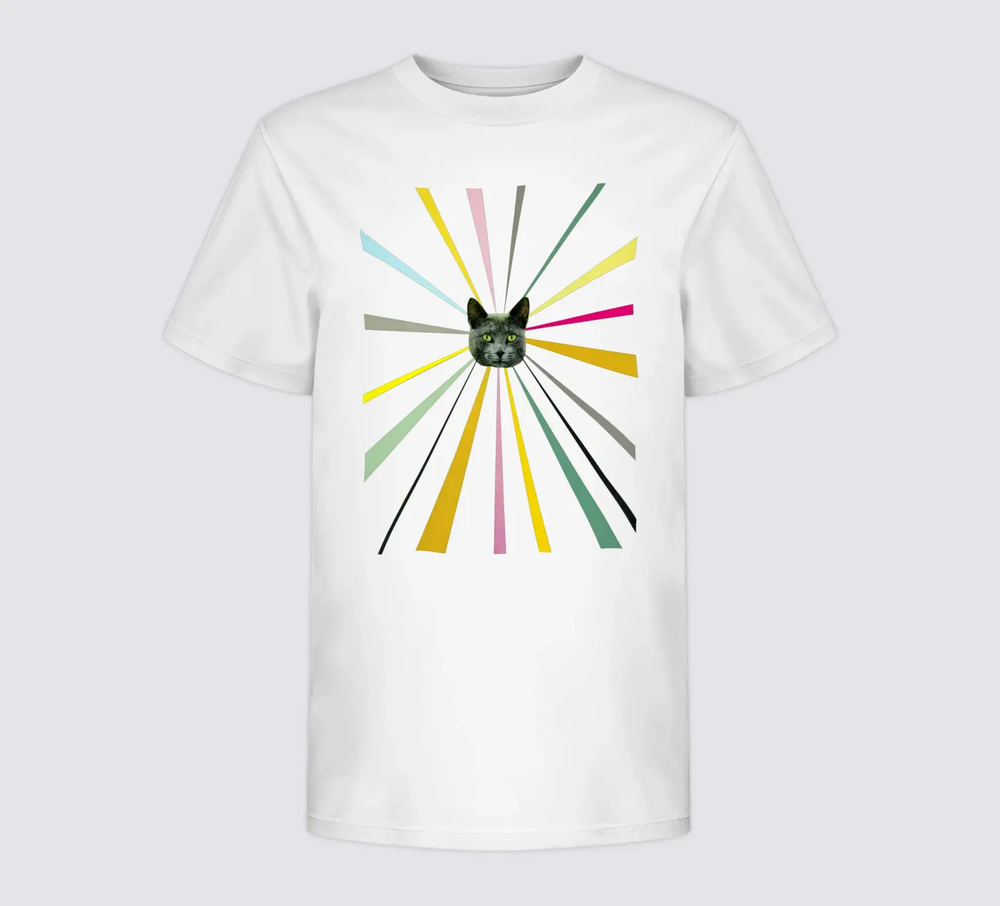 Kattenogen kinder t-shirt van Cassia Beck Collage