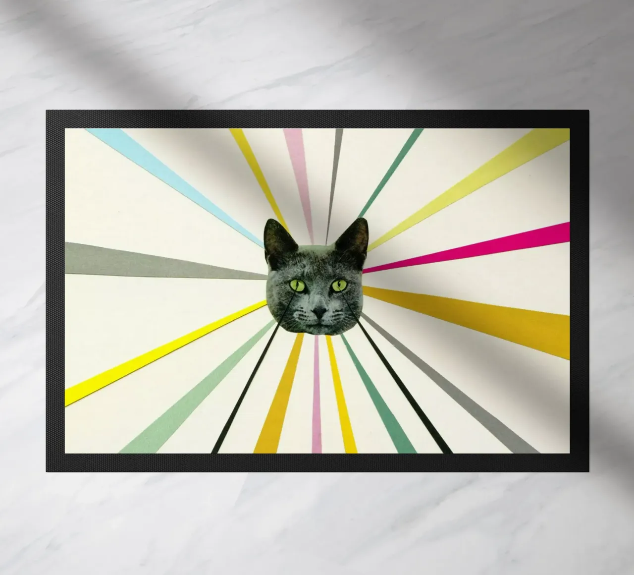 Cat's Eyes deurmat van Cassia Beck Collage
