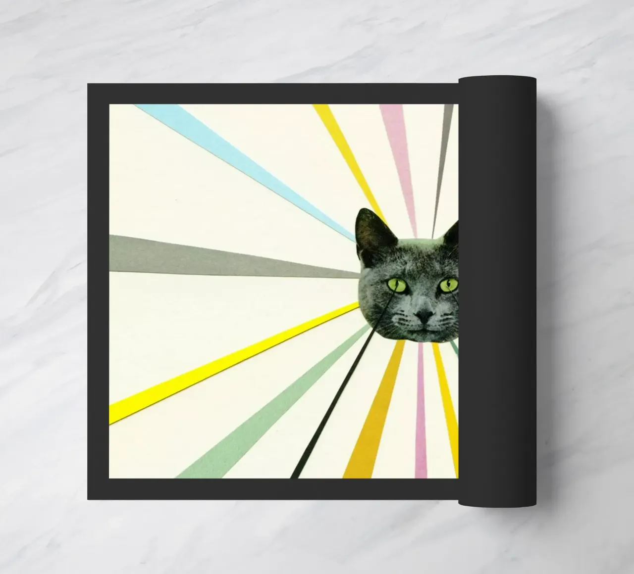 Cat's Eyes deurmat van Cassia Beck Collage