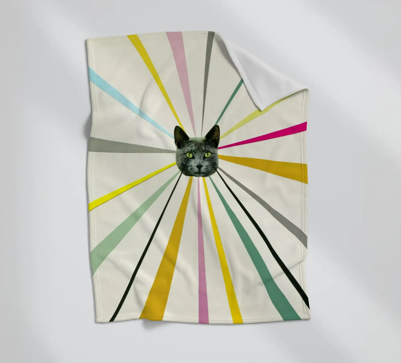 Cat's Eyes fleecedeken van Cassia Beck Collage