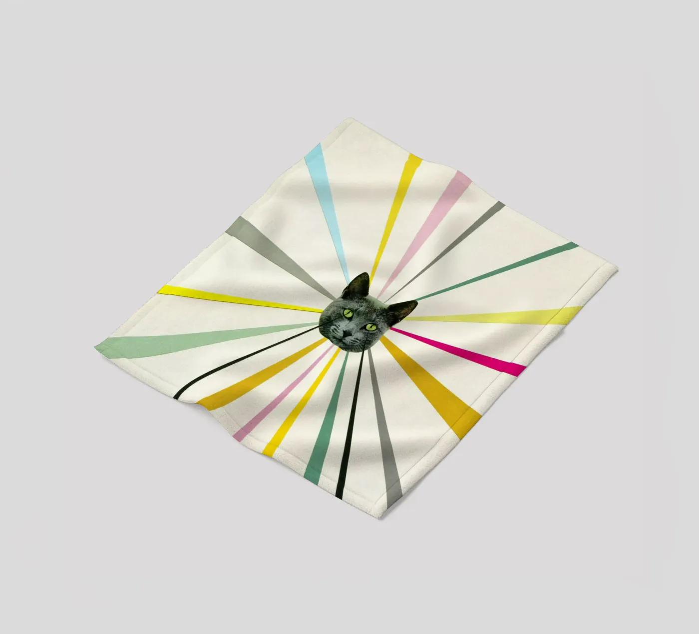 Cat's Eyes fleecedeken van Cassia Beck Collage