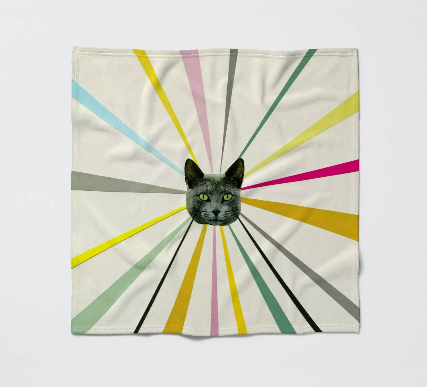 Cat's Eyes fleecedeken van Cassia Beck Collage