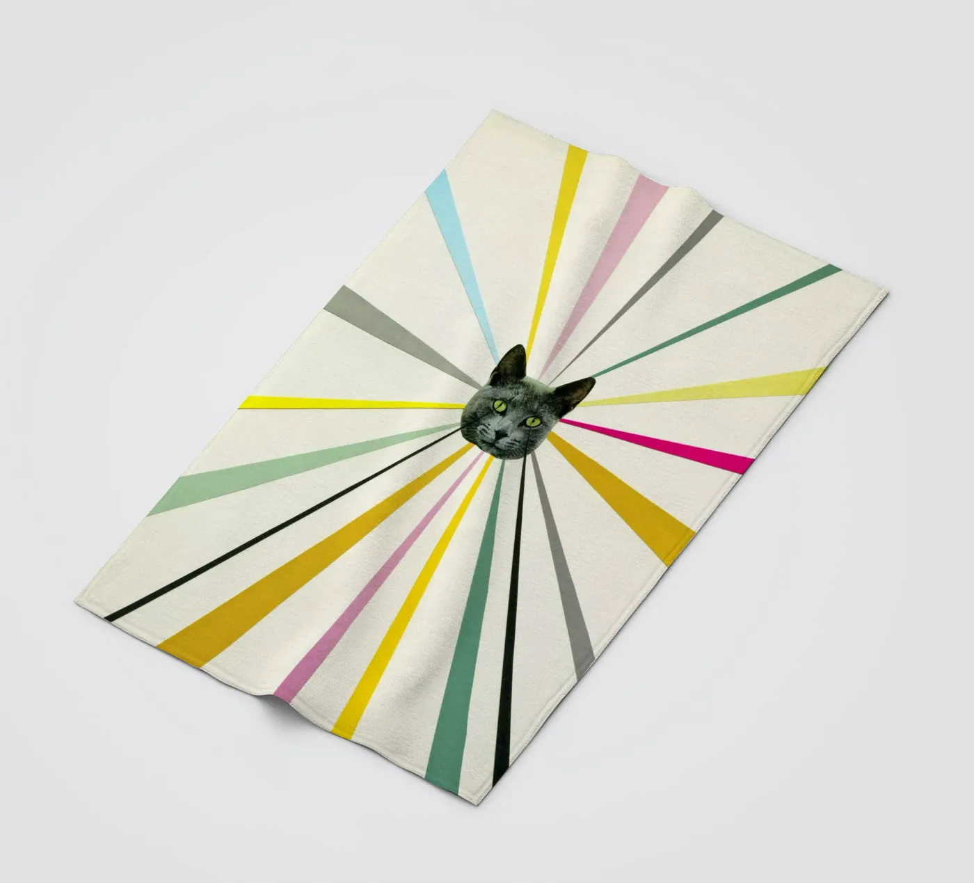 Cat's Eyes fleecedeken van Cassia Beck Collage