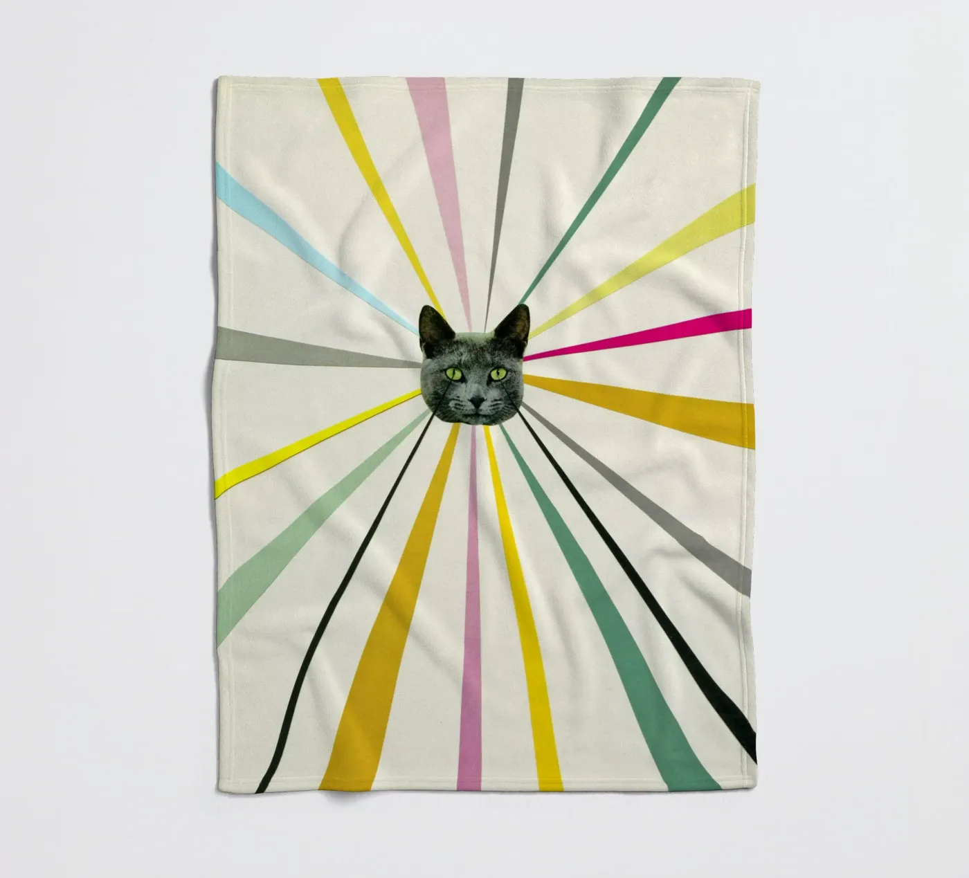 Cat's Eyes fleecedeken van Cassia Beck Collage