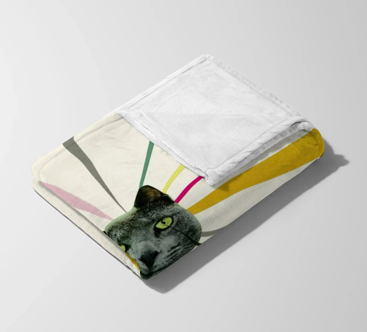 Cat's Eyes fleecedeken van Cassia Beck Collage