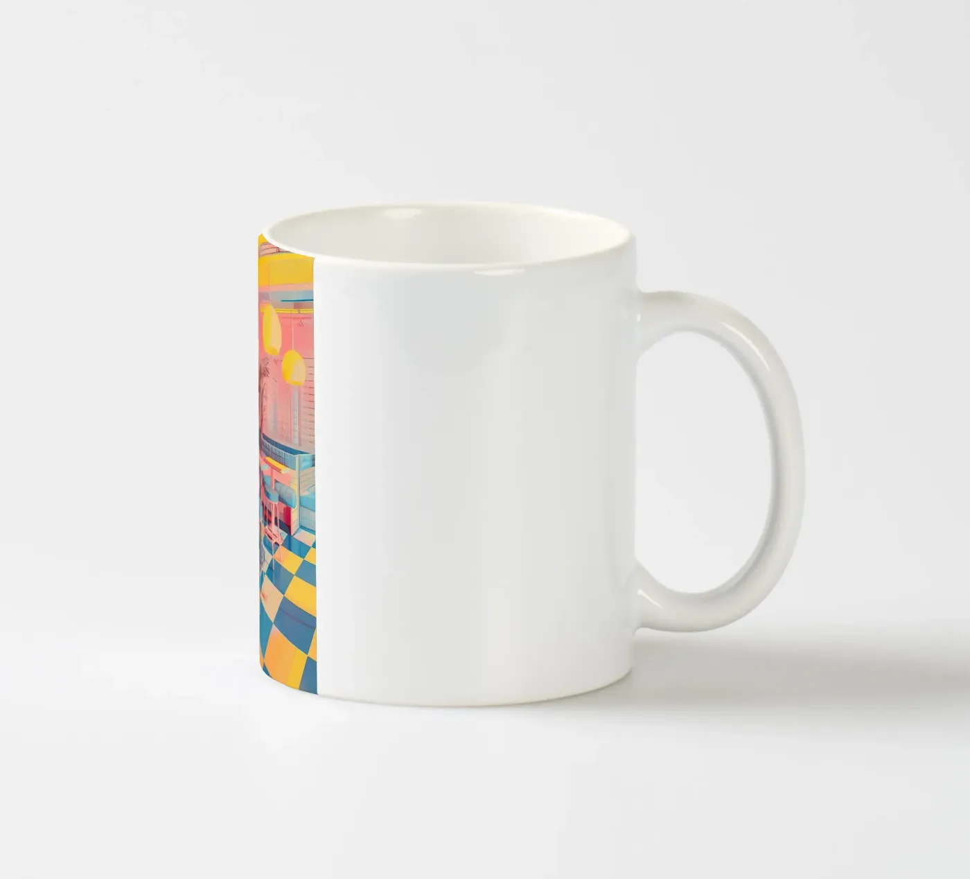 Diner ceramic mug by Seitz Michelle