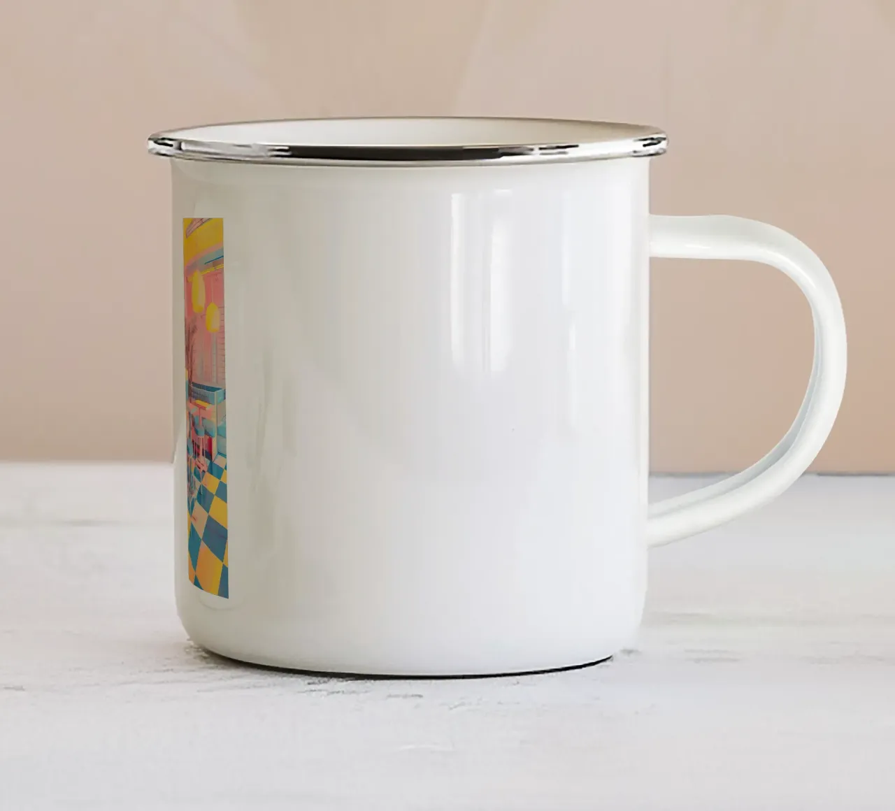 Diner tazza in smalto da Seitz Michelle