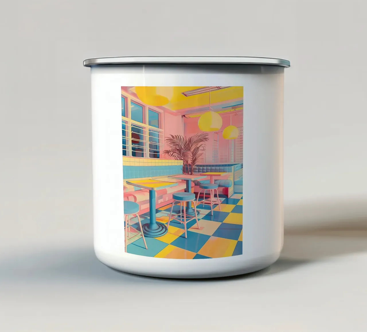 Diner tazza in smalto da Seitz Michelle