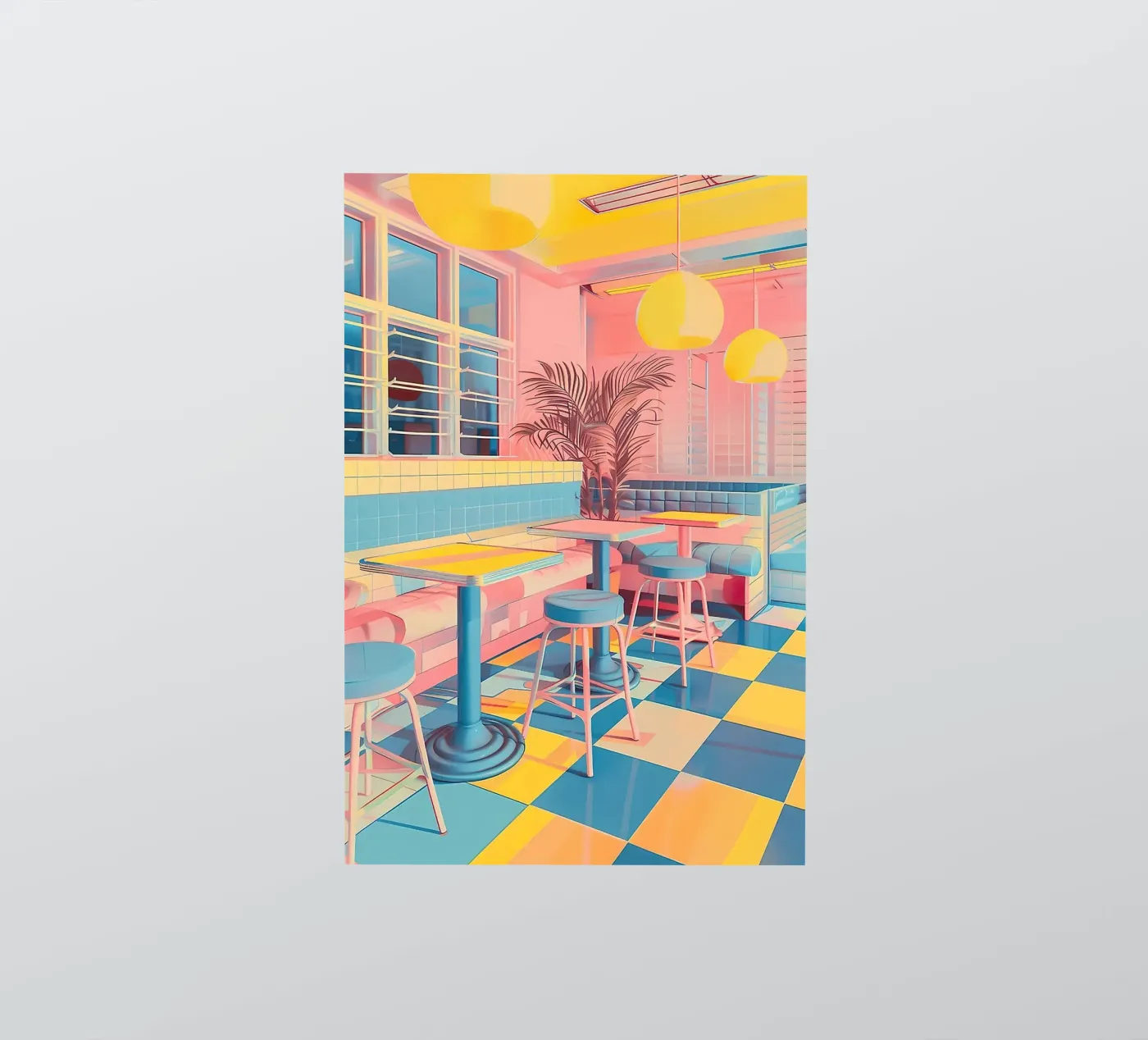 Diner sticker by Seitz Michelle