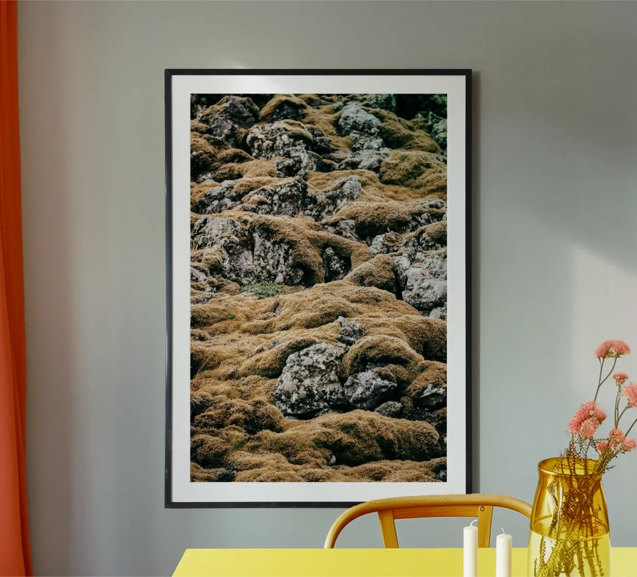 ElfenHeimat - Island Poster mit Holzrahmen von stine wiemann