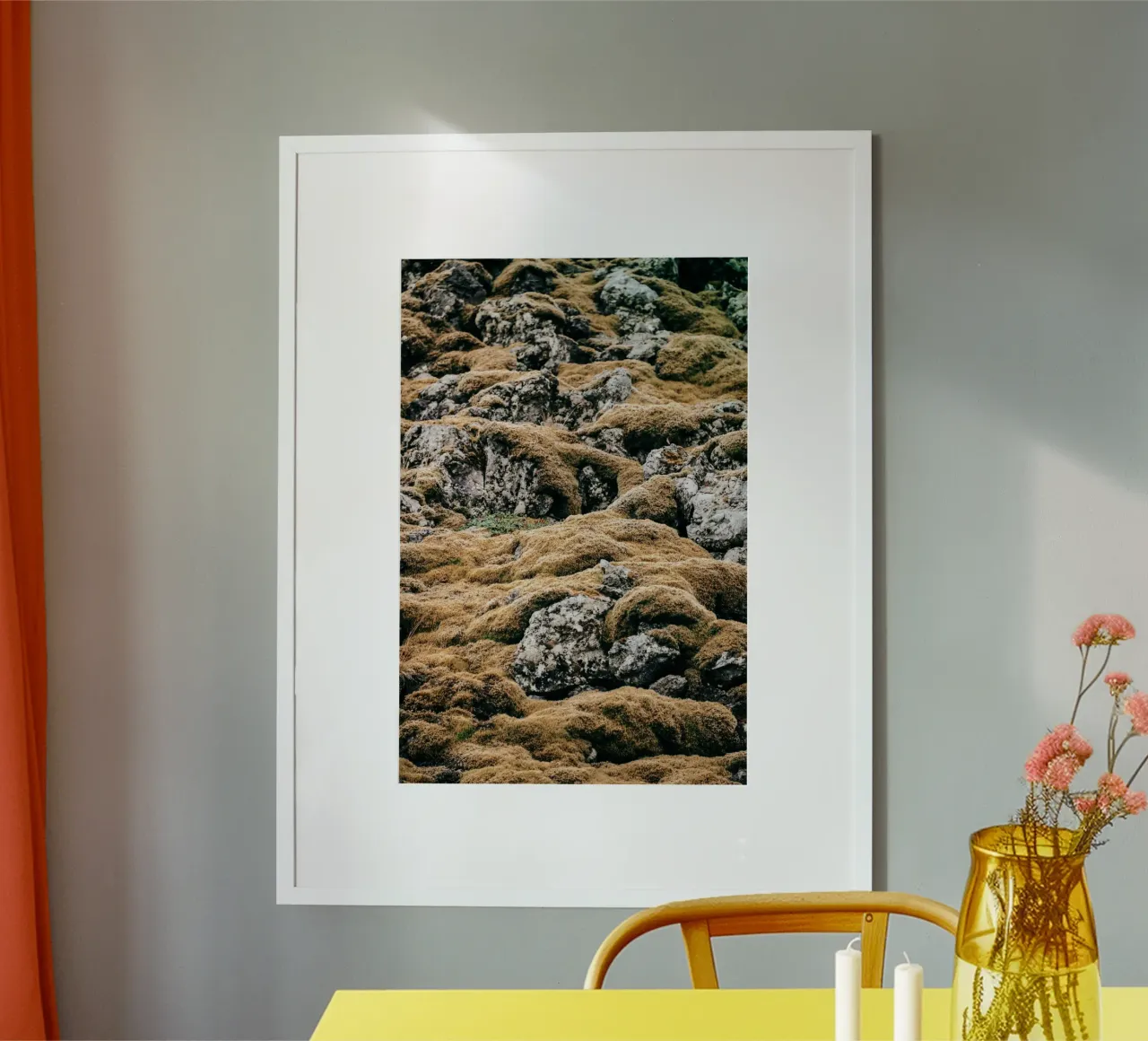 ElfenHeimat - Island Poster mit Holzrahmen von stine wiemann