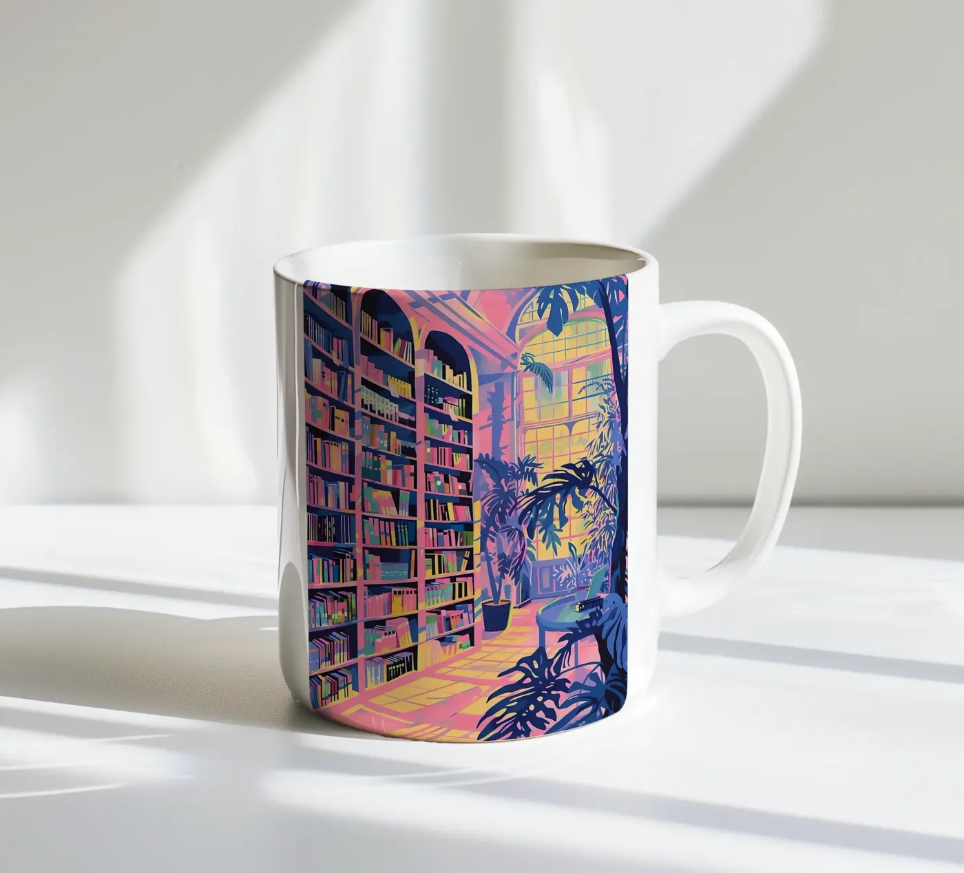 Library ceramic mug by Seitz Michelle