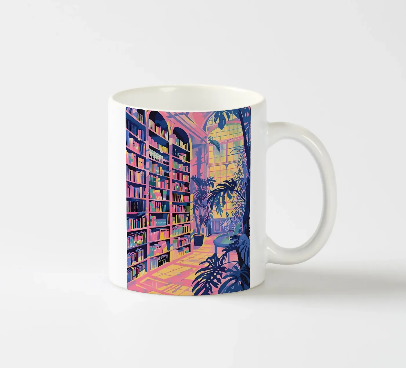 Library ceramic mug by Seitz Michelle