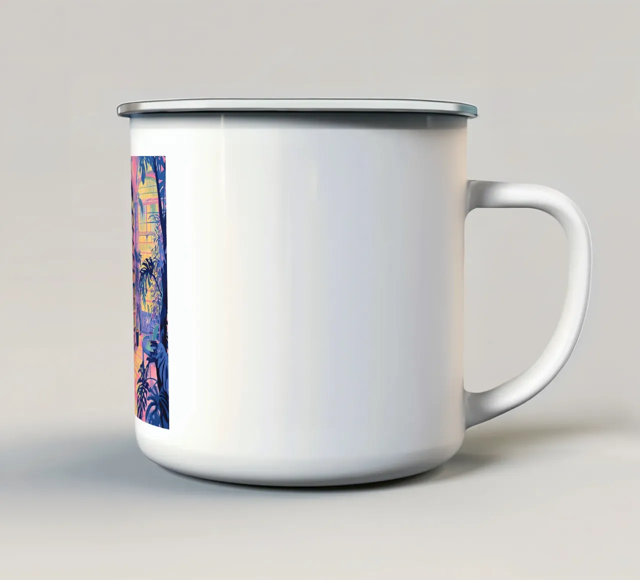 Library tazza in smalto da Seitz Michelle