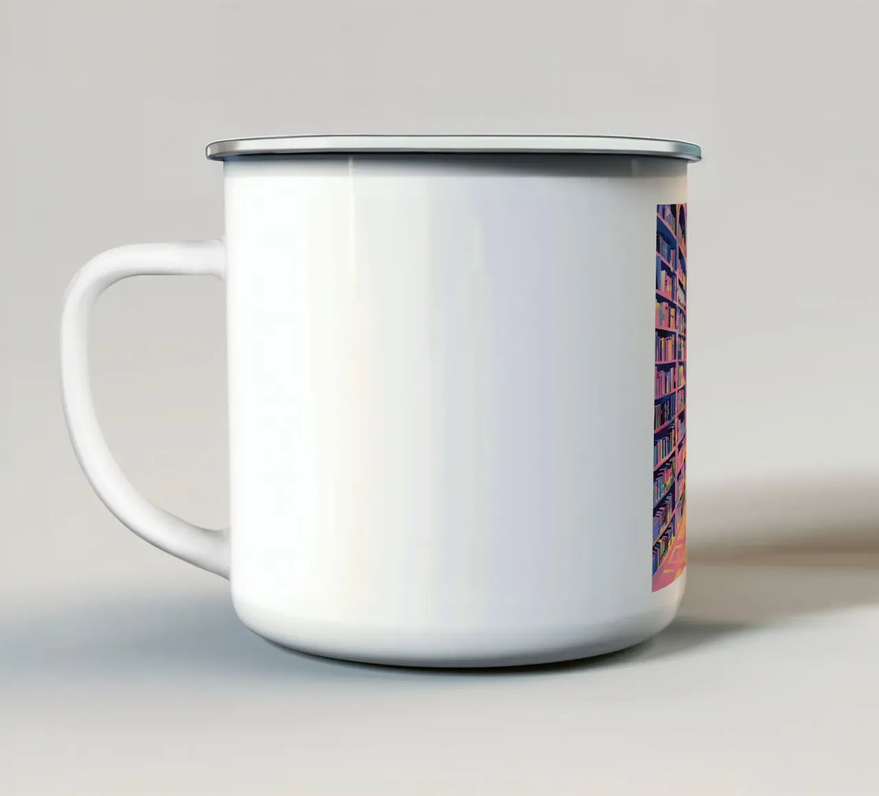 Library tazza in smalto da Seitz Michelle