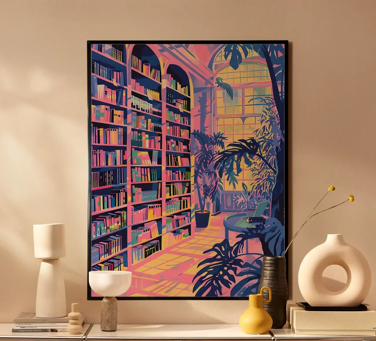 Library Poster von Seitz Michelle
