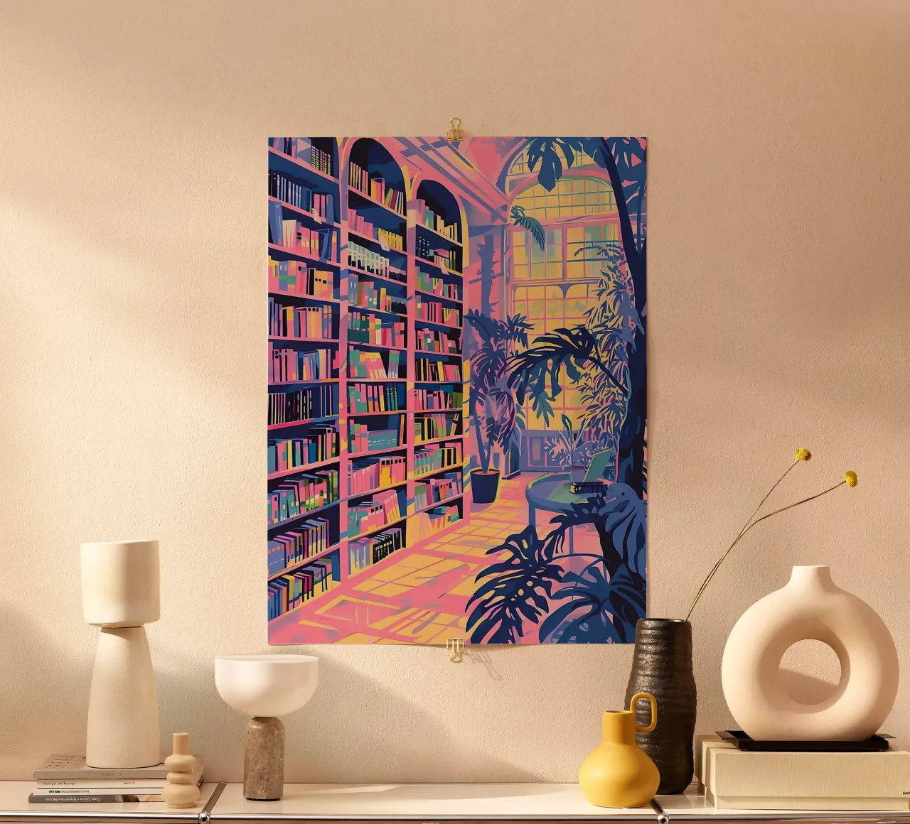 Library Poster von Seitz Michelle