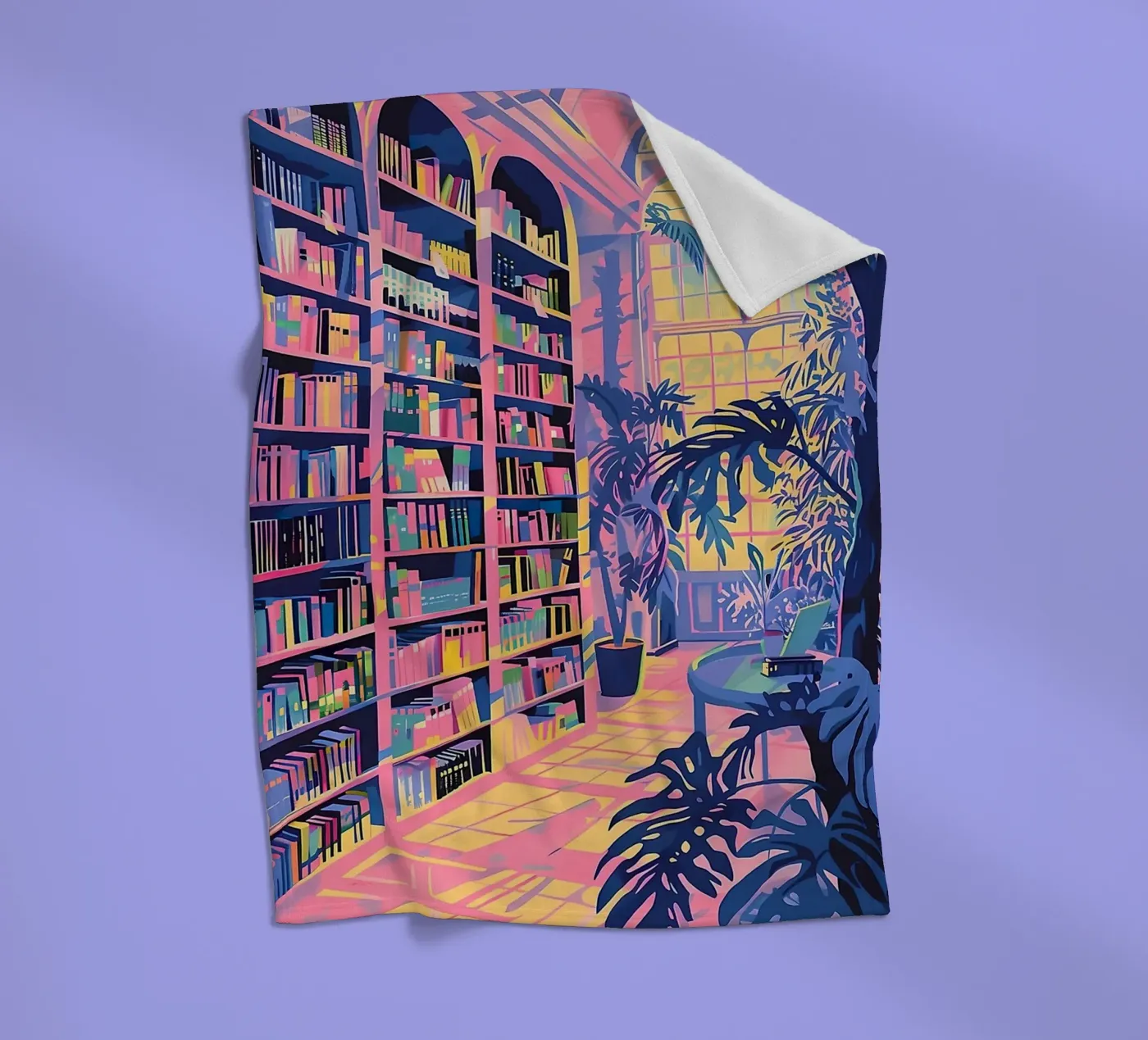 Library plaid polaire de Seitz Michelle