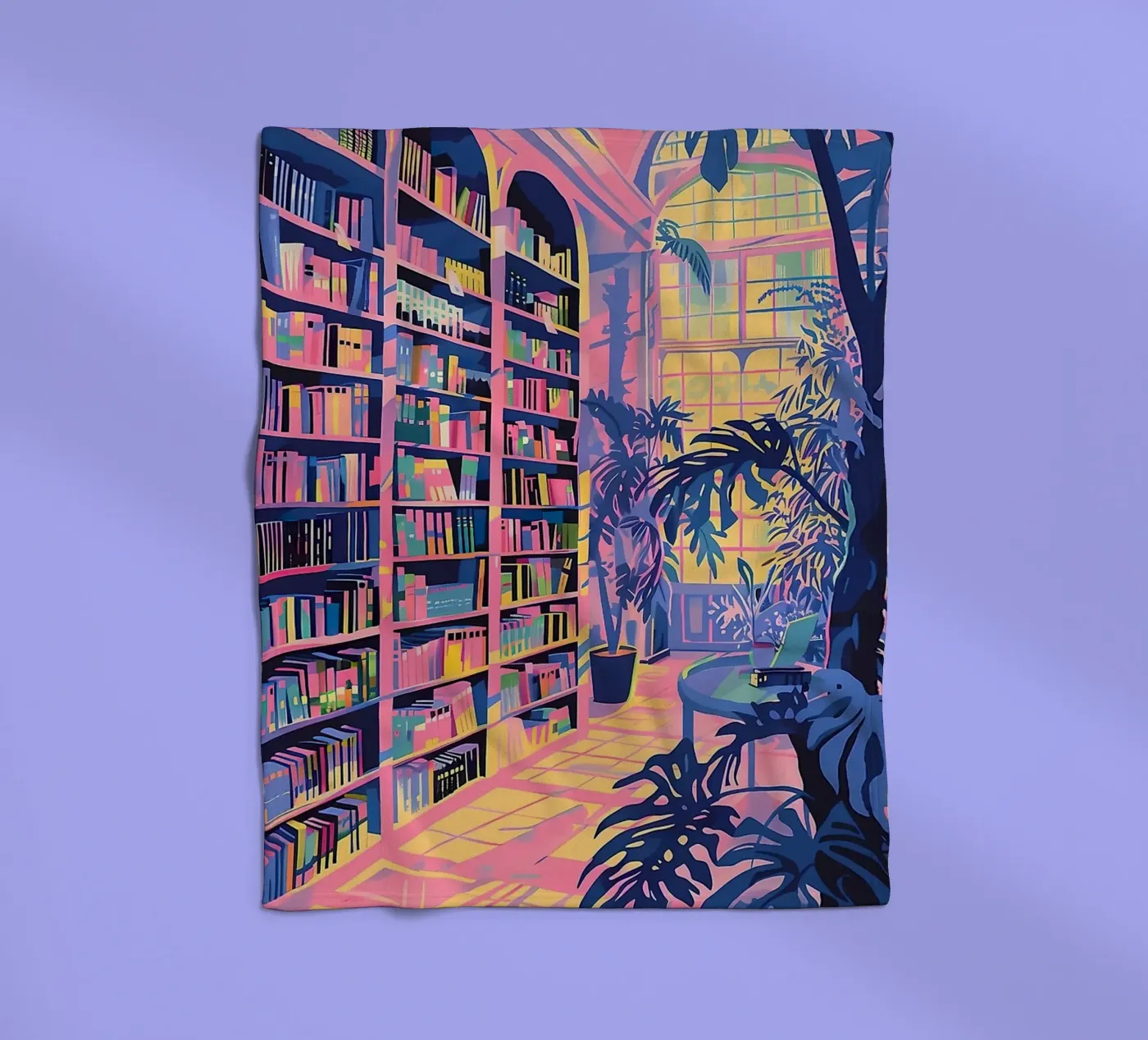 Library Fleecedecke von Seitz Michelle