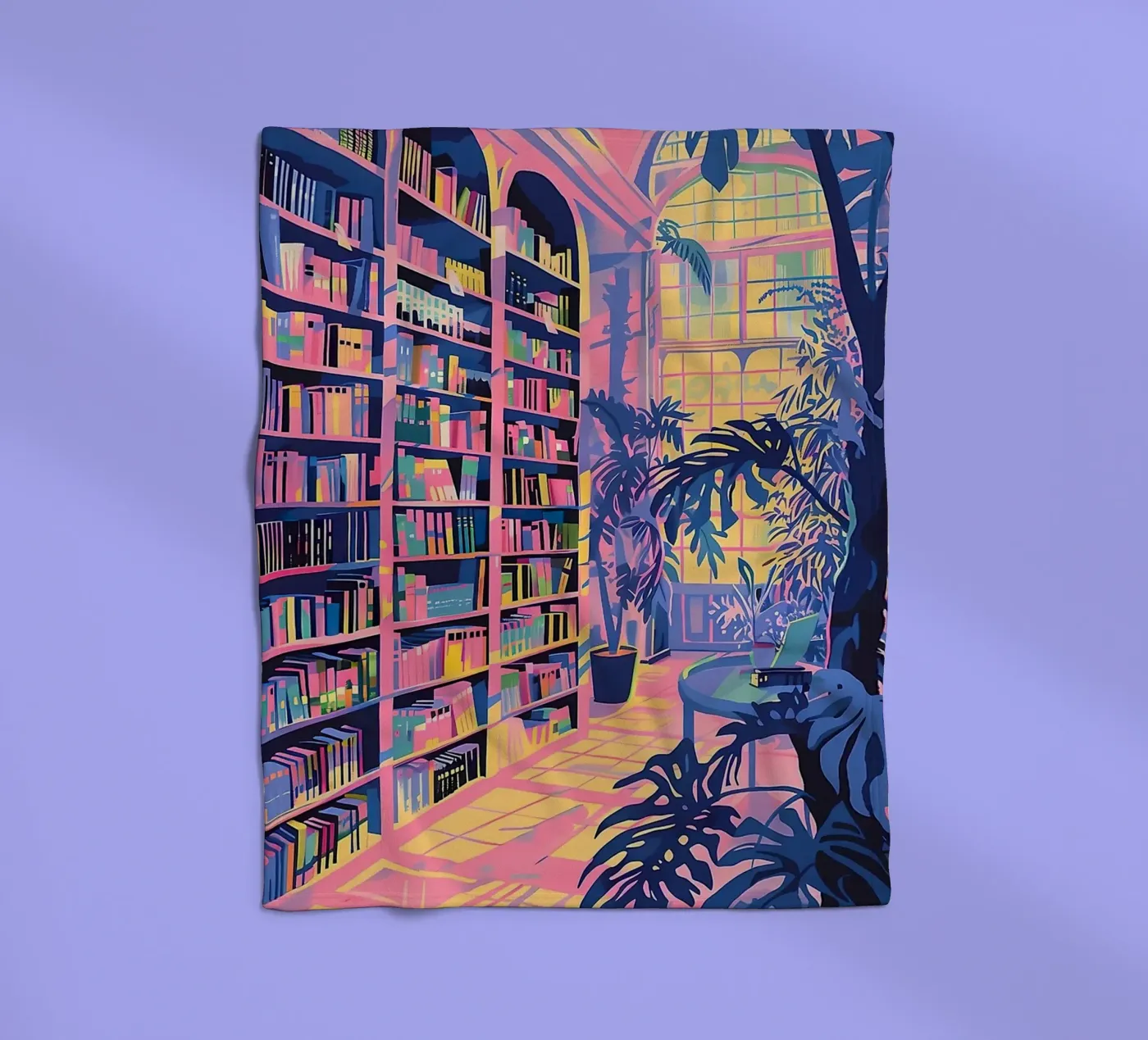 Library plaid polaire de Seitz Michelle