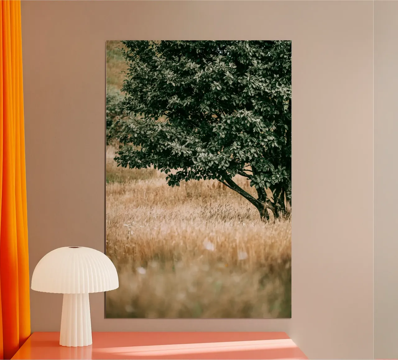 SommerWiese - Dänemark Poster mit Aluminium Rahmen von stine wiemann