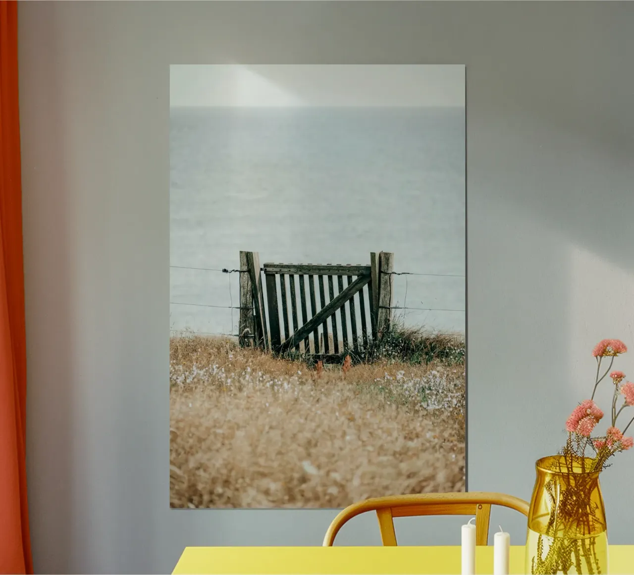 TorWart - Dänemark Poster mit Holzrahmen von stine wiemann