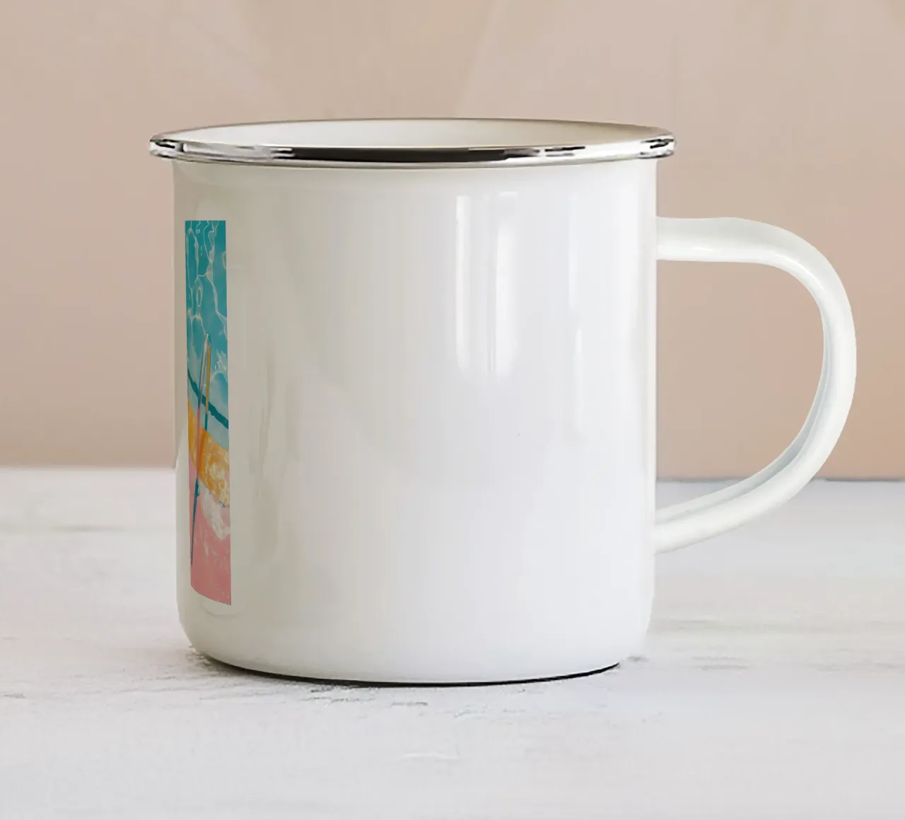 Swimming pool tazza in smalto da Seitz Michelle