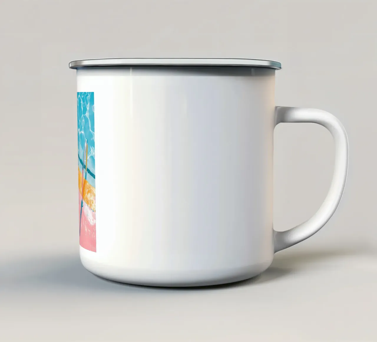 Swimming pool tazza in smalto da Seitz Michelle