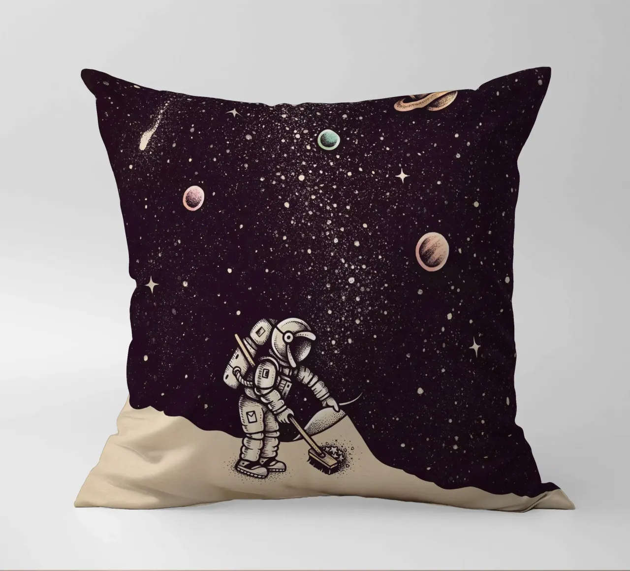 Enkel Dika - Space Dust cuscino da The Artcircle