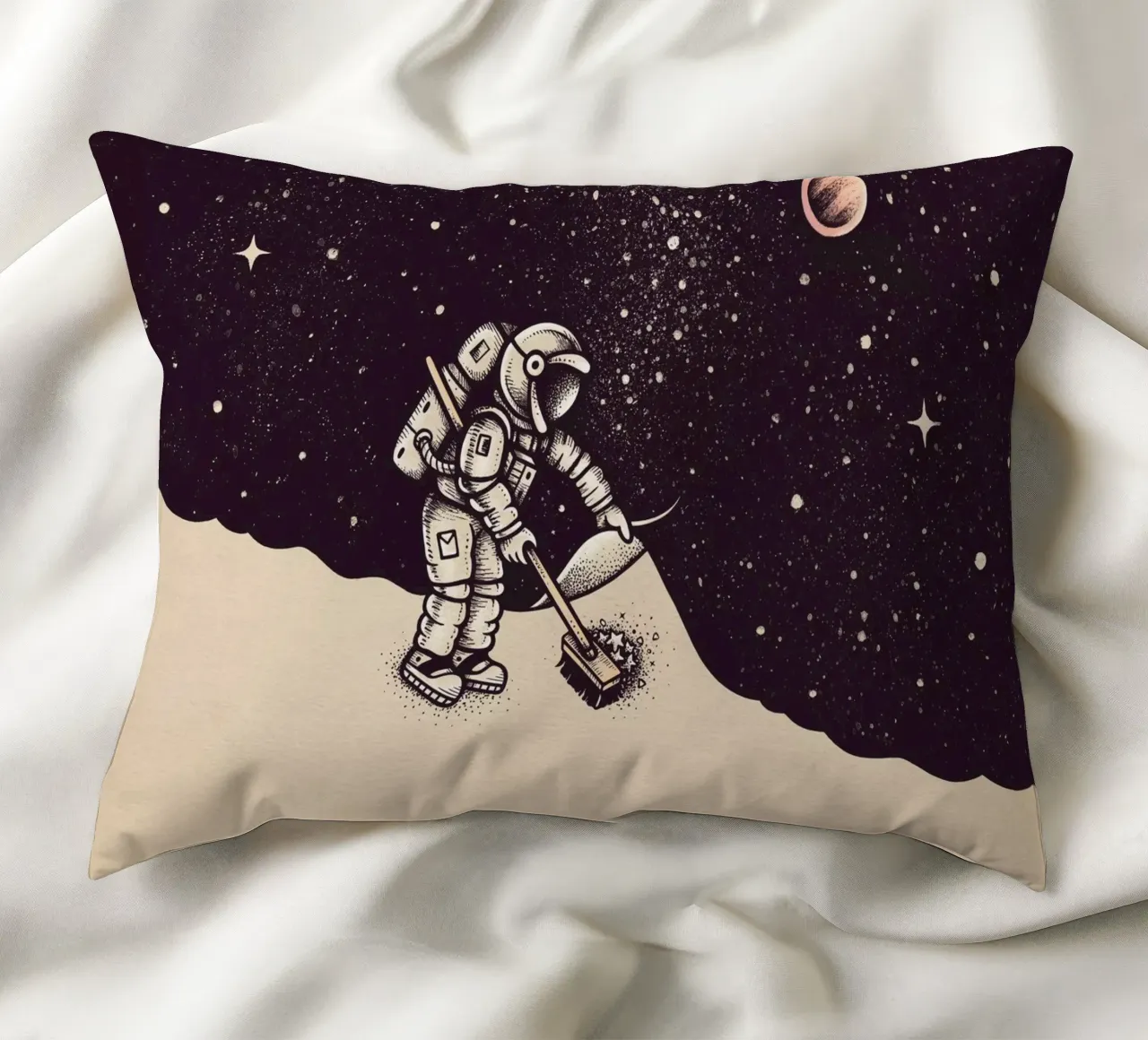 Enkel Dika - Space Dust cuscino da The Artcircle