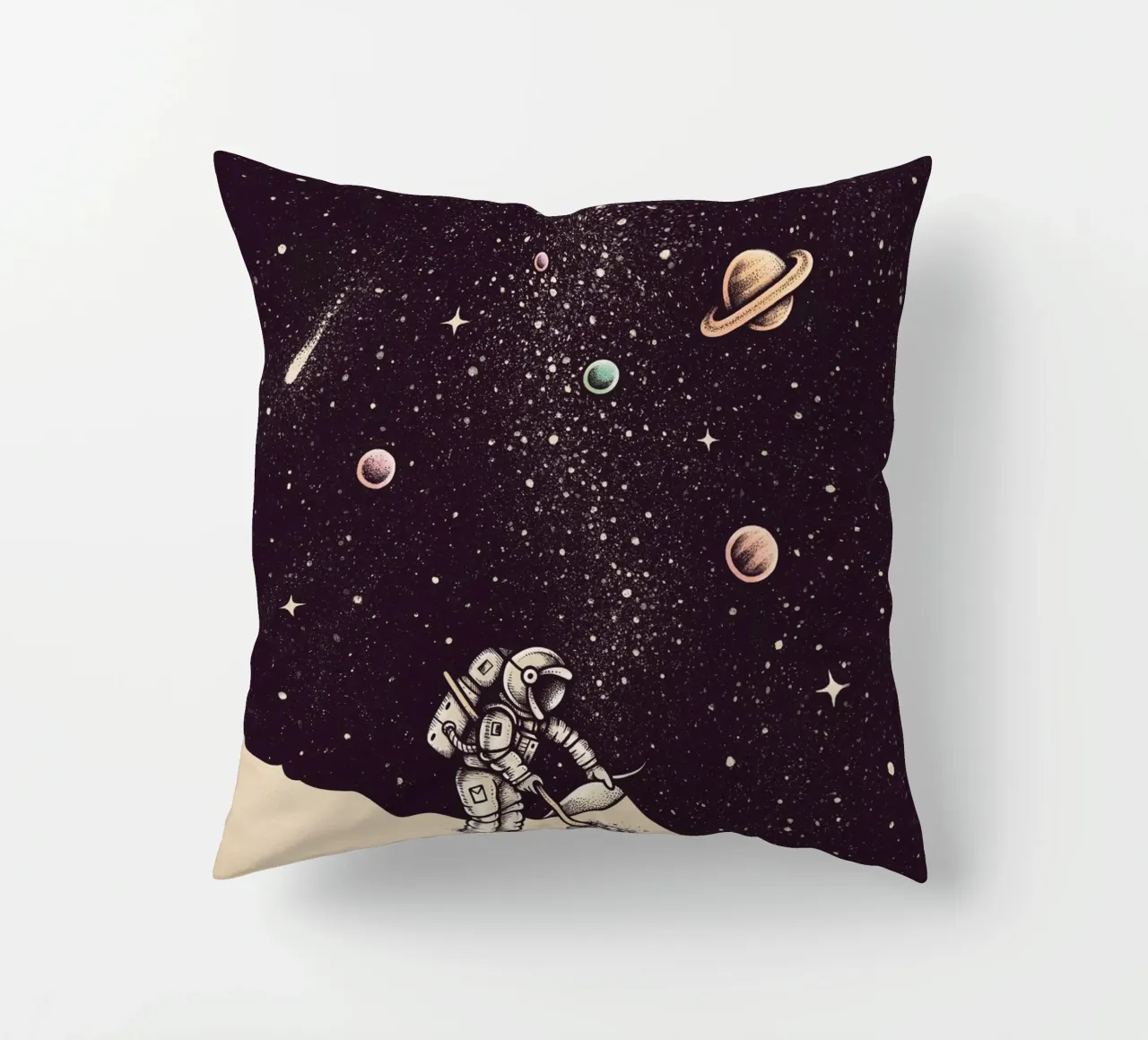 Enkel Dika - Space Dust cuscino da The Artcircle