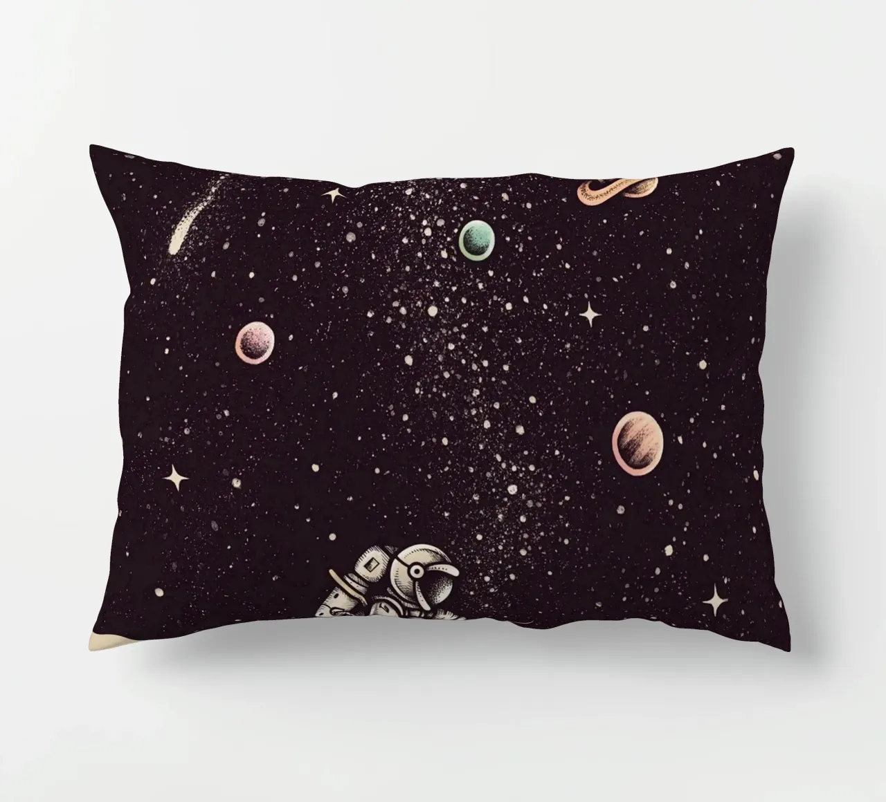 Enkel Dika - Space Dust cuscino da The Artcircle