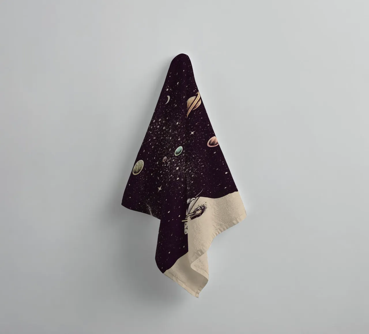 Enkel Dika - Space Dust asciugamano da bagno da The Artcircle