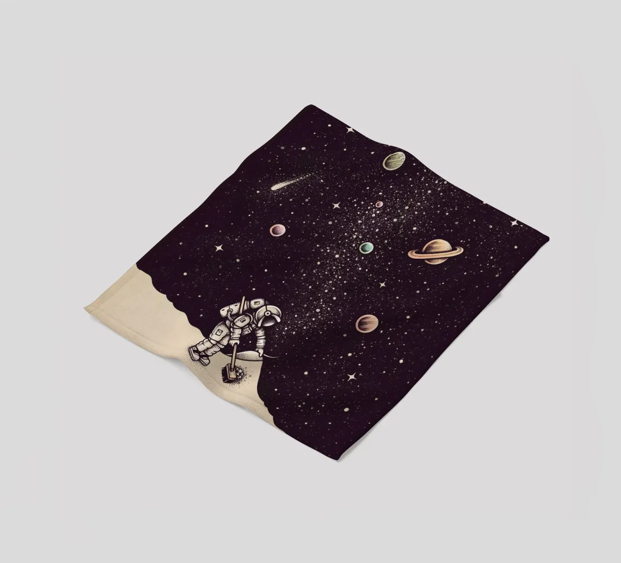Enkel Dika - Space Dust coperta in pile da The Artcircle
