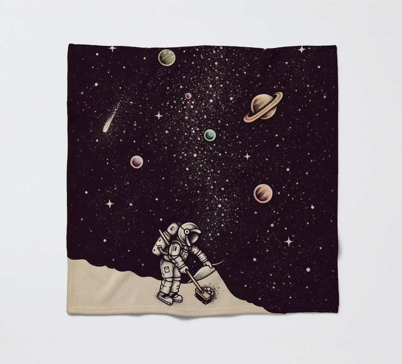 Enkel Dika - Space Dust coperta in pile da The Artcircle