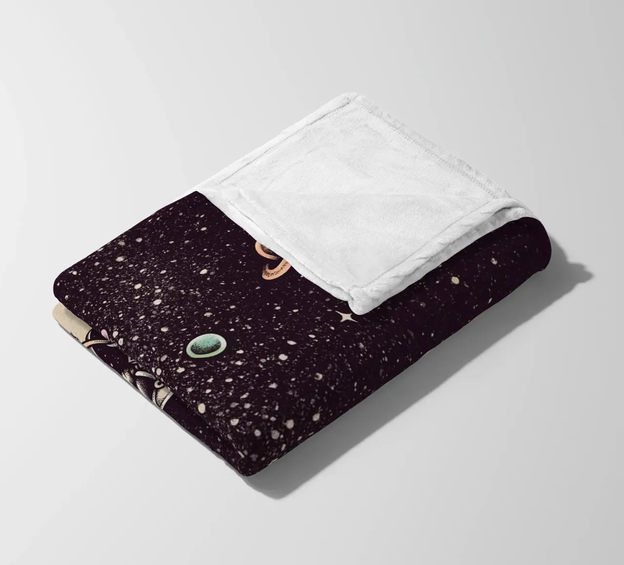 Enkel Dika - Space Dust coperta in pile da The Artcircle