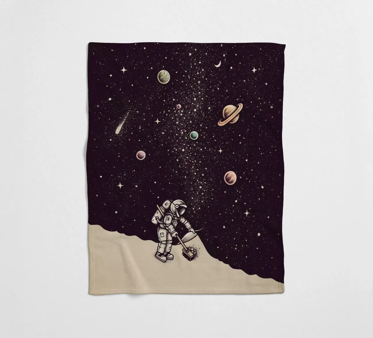 Enkel Dika - Space Dust coperta in pile da The Artcircle