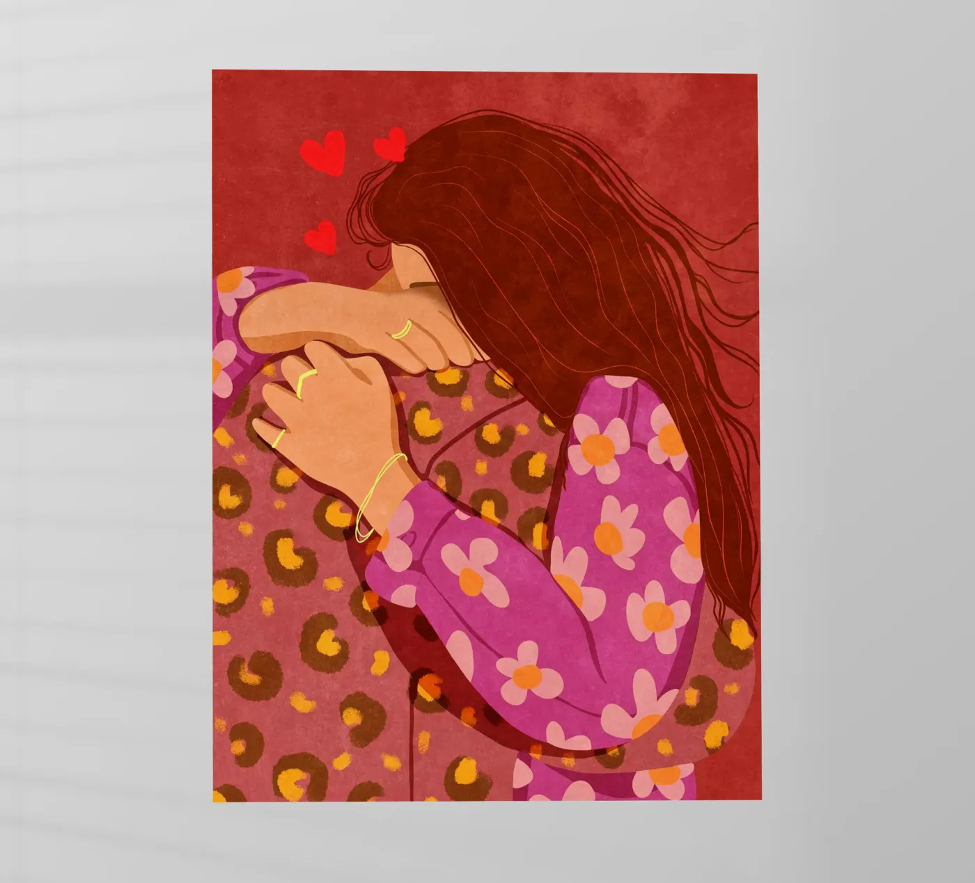 Stringimi forte pellicola backlit da Illustration Raissa Oltmanns