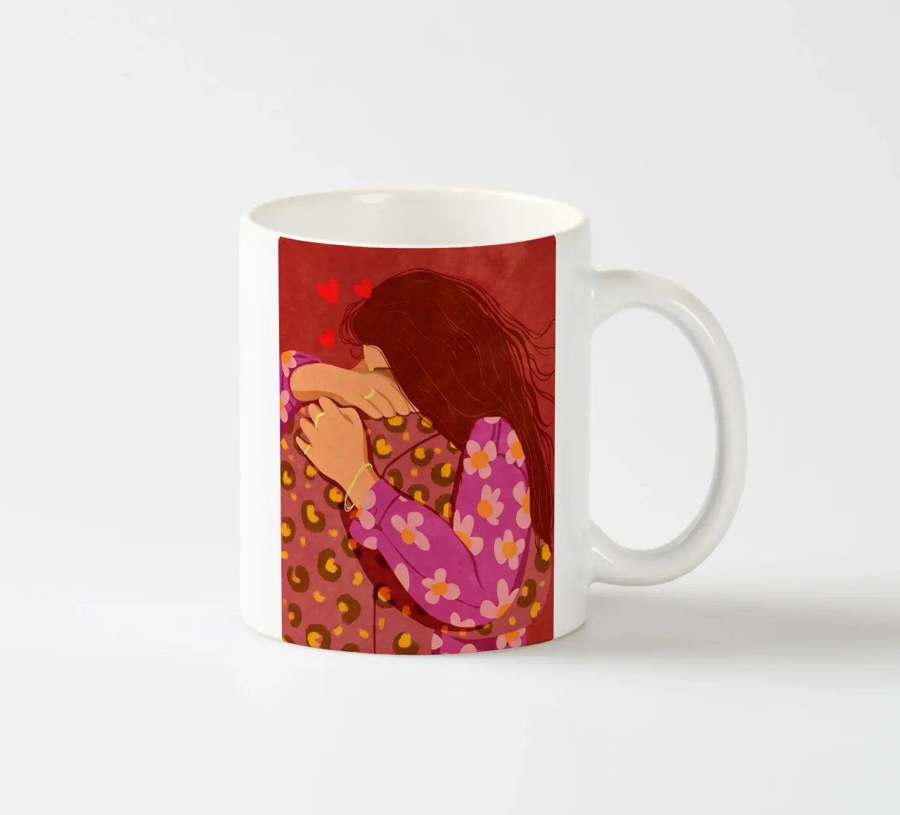 Stringimi forte tazza in ceramica da Illustration Raissa Oltmanns