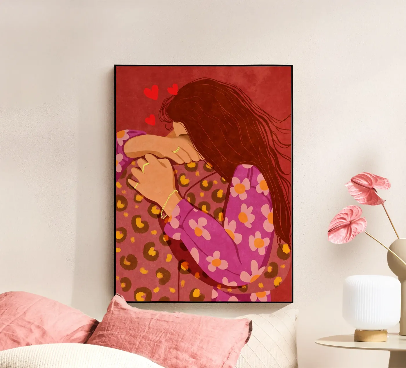 Hold me tight plexiglass da Illustration Raissa Oltmanns