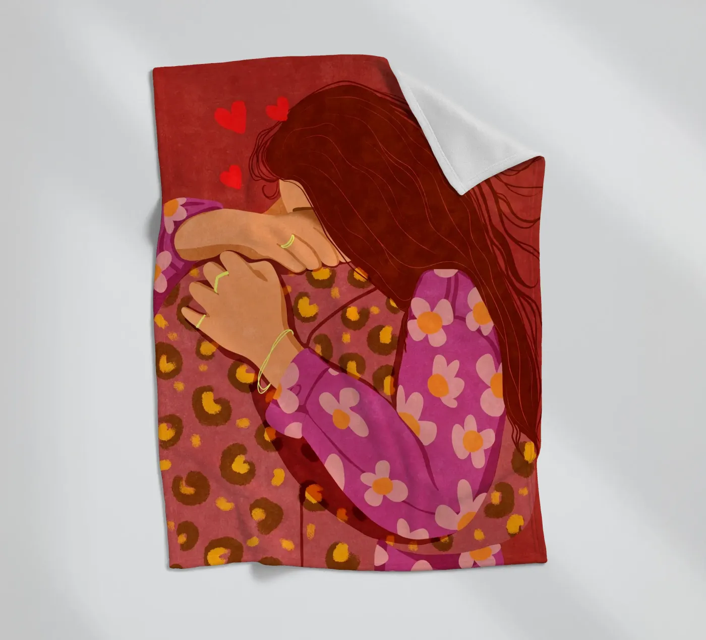 Hold me tight coperta in pile da Illustration Raissa Oltmanns